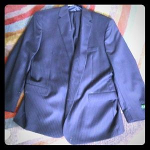 Ralph Lauren Pinstripe Navy Blue Suit.
